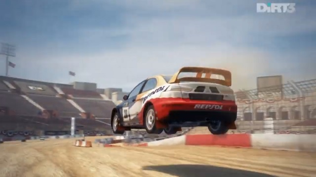 DiRT 3 L A  COLISEUM FIGUEROA LOOP MITSUBISHI LANCER EVO X