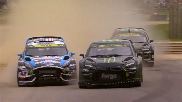 HEATH HUNTER THE PLEASURE COMPANY REVOLUTION IN PARADISE FUN SHOW KEN BLOCK FORD FIESTA LOHÉAC BRETAGNE FRANCE WORLD RX