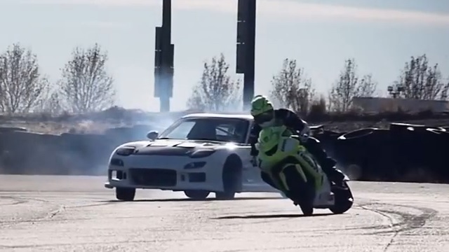 ICON MOTORCYCLE VS CAR DRIFT BATTLE