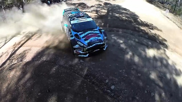 KEN BLOCK AND ALEX GELSOMINO'S ONBOARD GOPRO HIGHLIGHTS FROM HIS 7TH 100 ACRE WOOD RALLY WIN SHOW FORD FIESTA