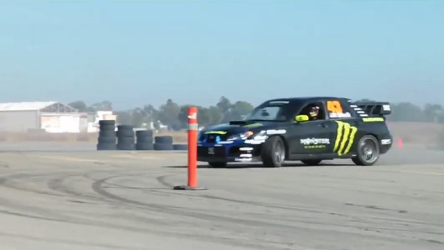 KEN BLOCK DRIFTS SHOW SUBARU IMPREZA WRX STI