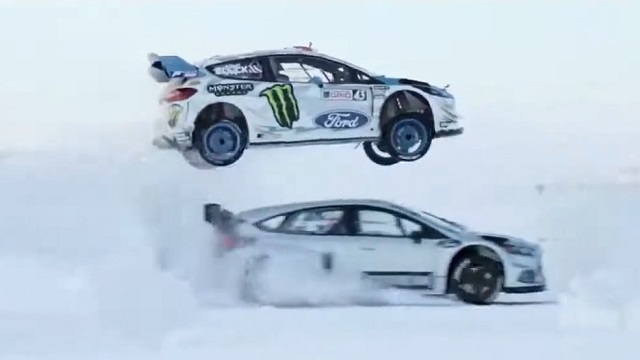 KEN BLOCK DRIFTS SWEDEN SHOW FORD FIESTA