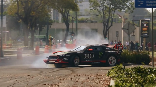 KEN BLOCK'S ELECTRIKHANA TWO ONE MORE PLAYGROUND MEXICO CITY IN THE SHOW AUDI S1 HOONITRON