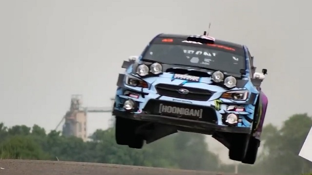 KEN BLOCK'S RAW ONBOARD FOOTAGE SOUTHERN OHIO FOREST RALLY SS13 SHOW SUBARU WRX STI