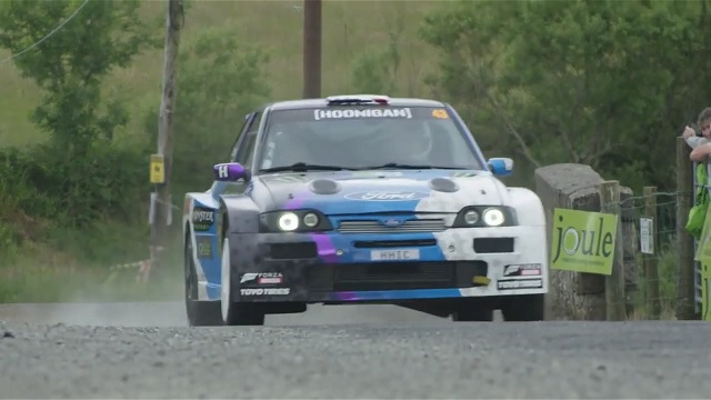 KEN BLOCK TAKES ON THE DONEGAL RALLY IN IRELAND SHOW FORD ESCORT