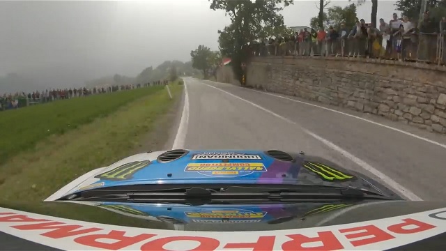 RALLY ANTILAG WILD GOPRO FOOTAGE KEN BLOCK AT RALLYLEGEND SHOW FORD ESCORT