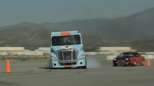 SIZE MATTERS MIKE RYAN AND HIS FREIGHLINER RACE TRUCK