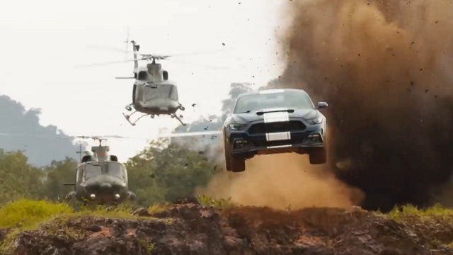 THE CAR ROPE SWING SHOW FROM FAST FURIOUS 9 THE FAST SAGA