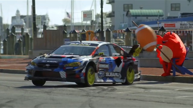 TRAVIS PASTRANA DRIFTS HOMETOWN SHOW SUBARU WRX STI