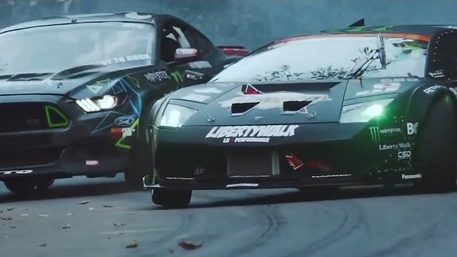 VAUGHN VS DAIGO BATTLE DRIFT SHOW FORD MUSTANG LAMBORGHINI MURCIELAGO